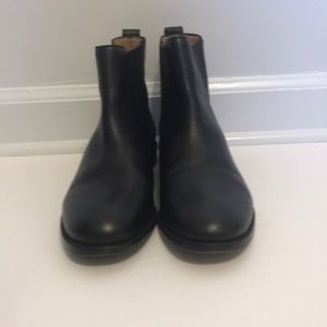 Madewell Black Leather Chelsea Boots